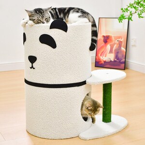 熊猫双层猫窝猫抓板大号瓦楞纸耐磨不掉屑磨爪板玩具猫咪安全感窝