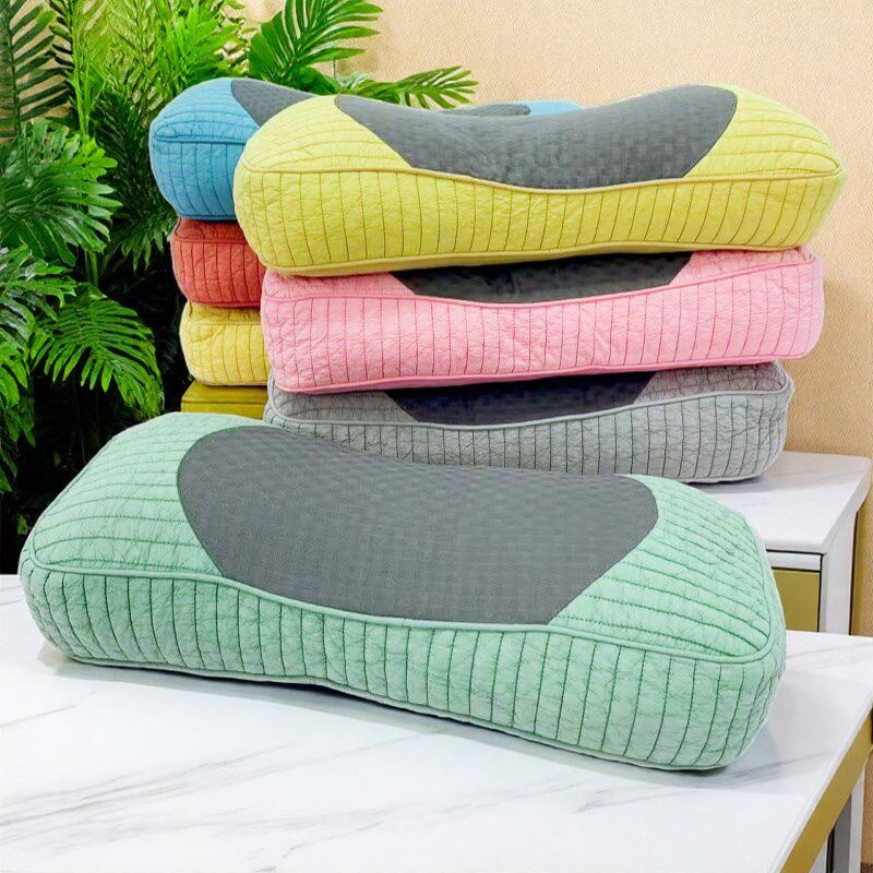 软管枕头女生睡觉舒适护颈椎助睡眠儿童防螨枕头旅行便携整头枕