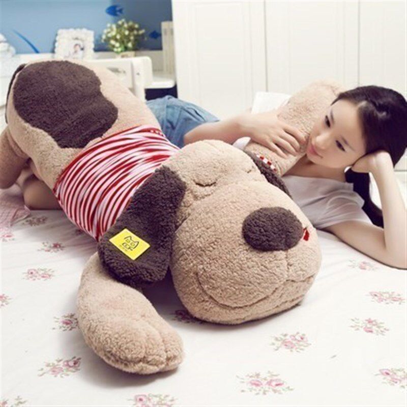 晚上能抱着睡布娃娃狗狗毛绒玩具睡觉抱枕趴趴狗公仔大号玩偶女生
