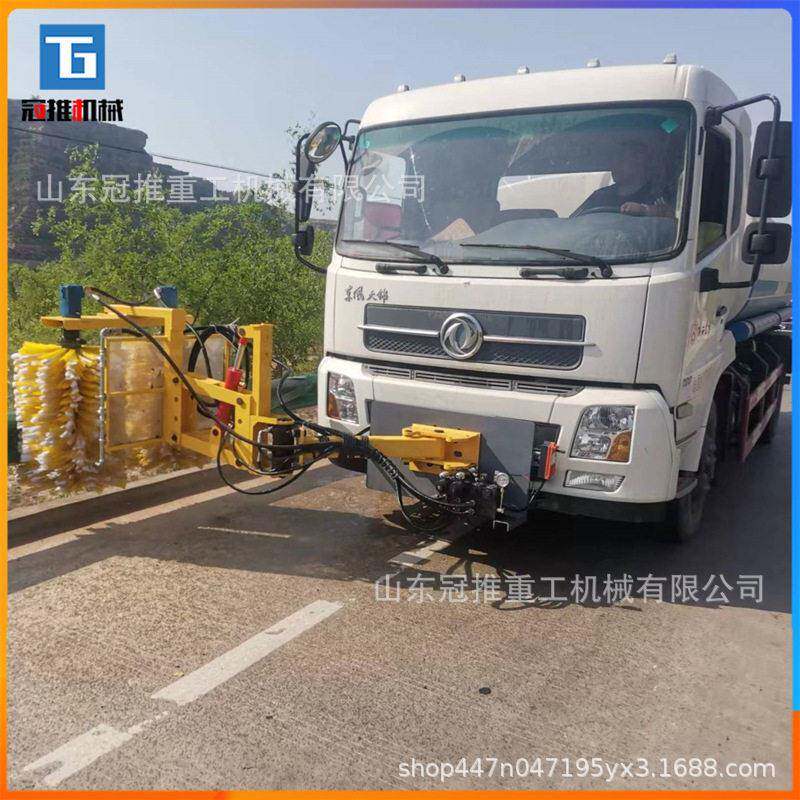 可拆卸双滚刷护栏清洗车速公路围栏防护板清洗车不伤漆面