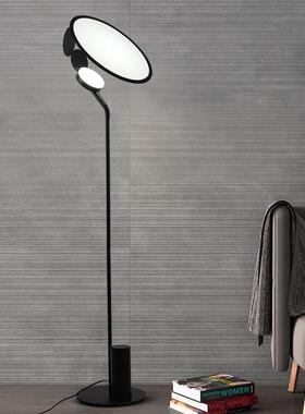 后现代CUT简约客厅黑色落地灯 创意个性卧室书房设计师样板房灯具