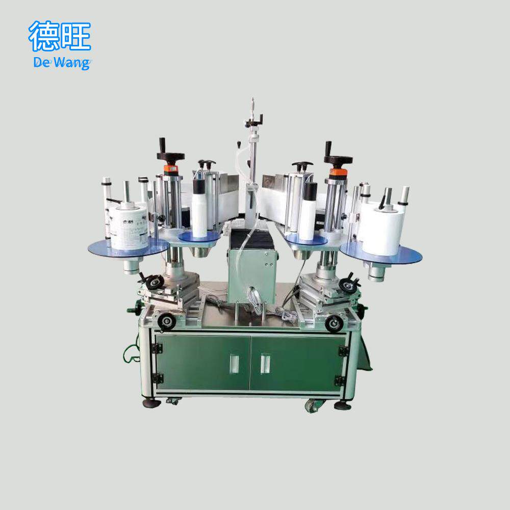 半自动双侧面贴标机XL-T806 自动贴标签机圆瓶自动滚贴贴标机
