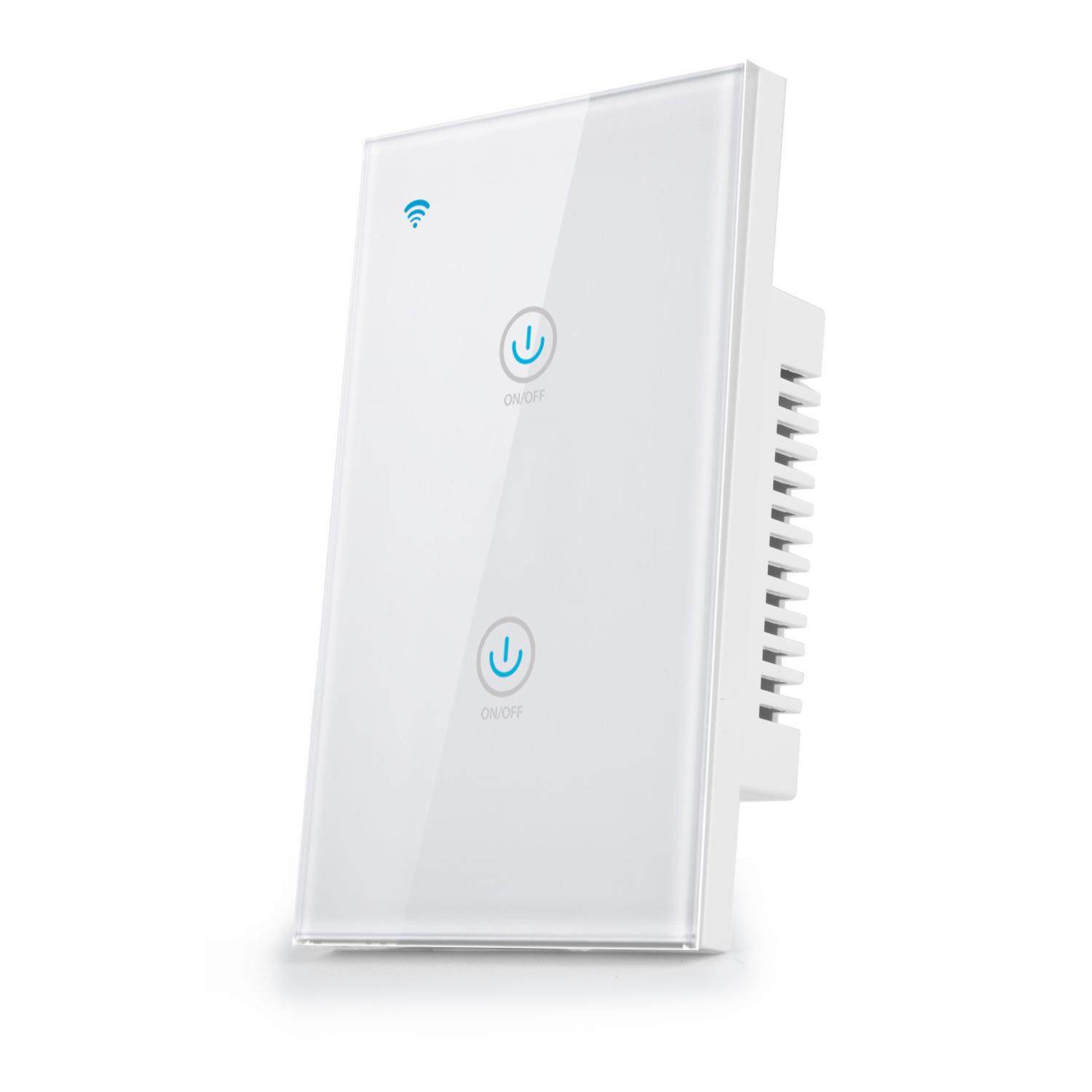 涂鸦智能wifi开关美规触摸面板开关远程遥控定时语音控制墙壁开关