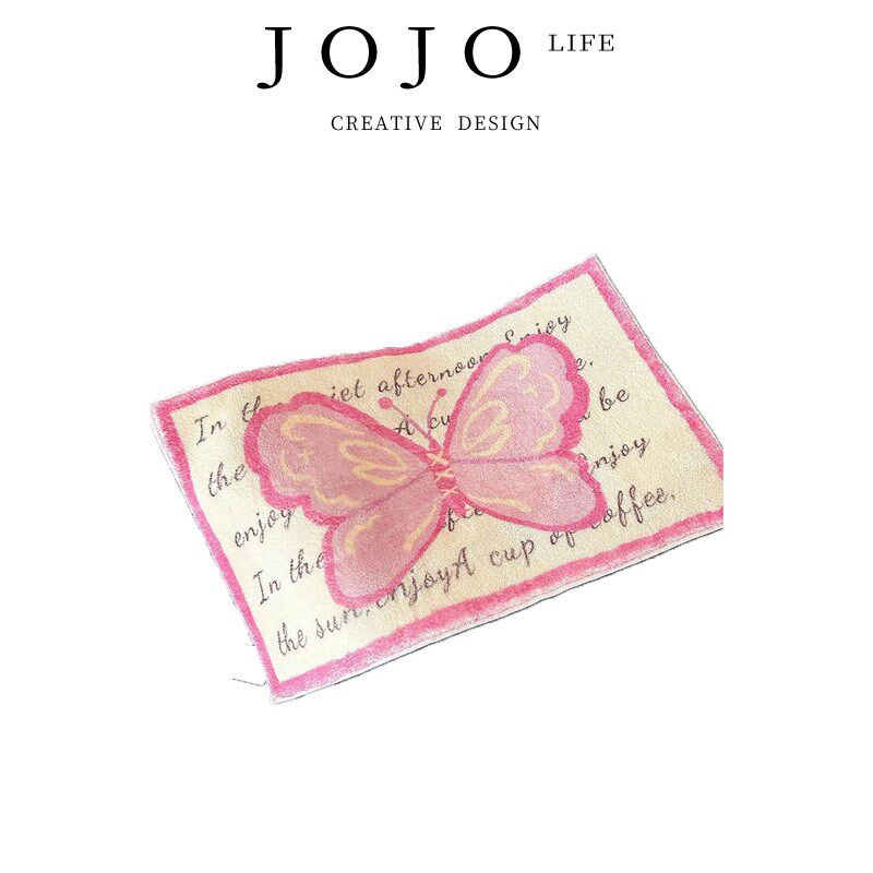 JOJOS L. PD.benqian.仿羊绒房间床边地垫吸水防滑耐脏垫子本钱