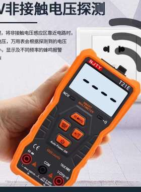 南京天宇T21家用数字万用表自动量程防烧便携式小型数显电工