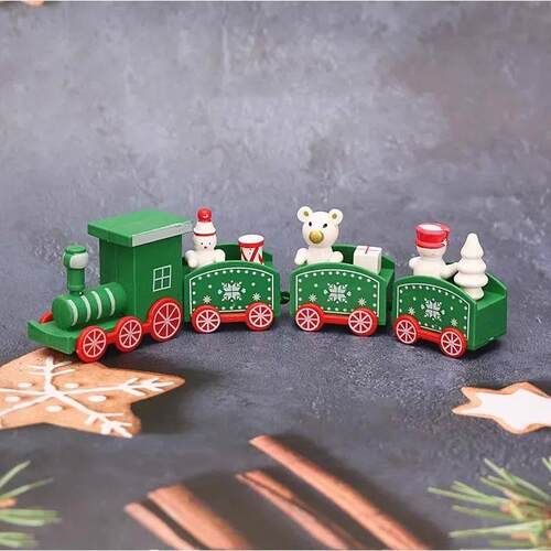 Plastic Christmas Train  Christmas Decorations for Home Xmas