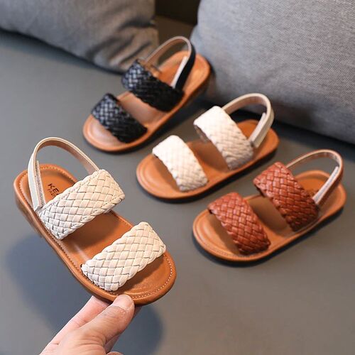 Girl Sandals Braided Open Toe Fashion Vacation Summer Childr