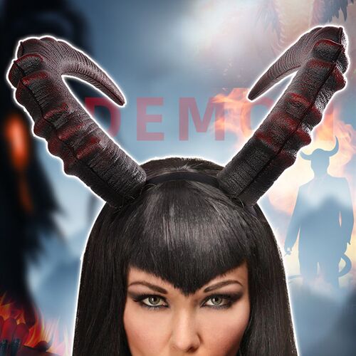 1pcs Halloween horror decorat demon horn headband hair clasp
