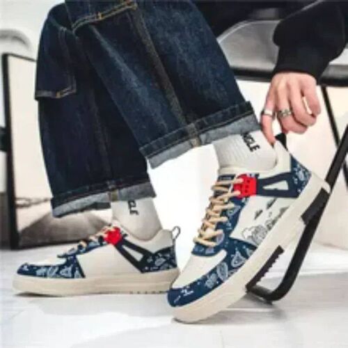 New Mens Shoes Spring and Summer 2024 New Wave Flower Shoes