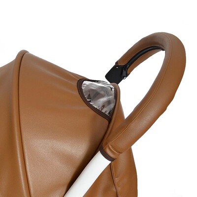 New Baby Pram Handle PU Leather Pushchair Stroller Armrest C