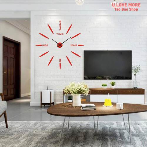 3D Luminous Wall Clock Stickers DIY Digital Clock Reloj De P