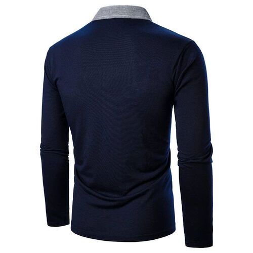 Men  Men Long Short Sleeve  Shirt Pure Color ops New Clothin