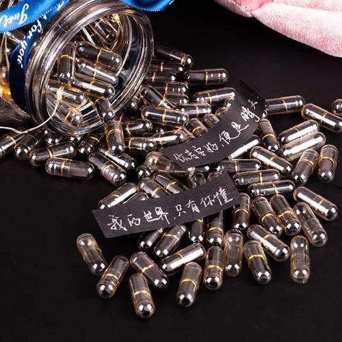 New 50/100pcs Message in Bottle Message Emoticon Capsule Let