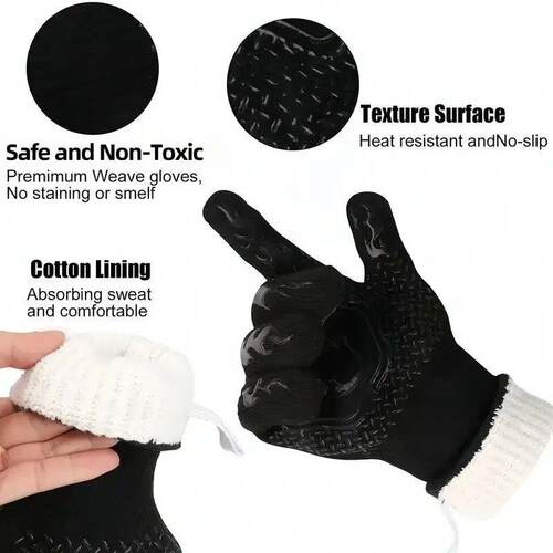 1pc High Temperature Protective Gloves, Resistant To High Te