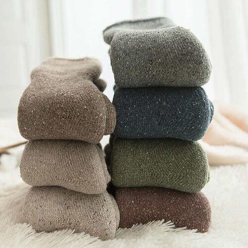 Super thick wool socks winter womens tube socks thickened v