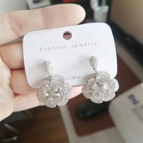 Spring 2025 Rose Camellia Earring Light Luxury Fashion Women