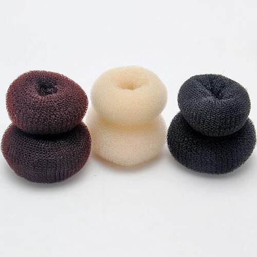 hot sale hair donut bun ring shaper styler maker brown black