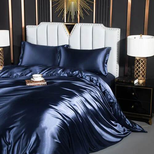 Monnom New European Satin Duvet Cover Set Include Duvet Cove