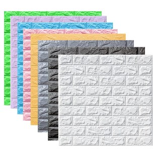 10pcs 3D Wall Sticker Imitation Brick Bedroom Christmas Home