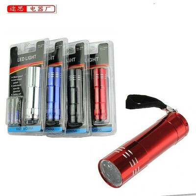 Mini 9LED aluminum alloy lamp flashlight mini small flashlig
