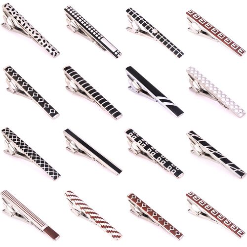 High quality mens tie clip wedding Tie Pins Colorful Simple