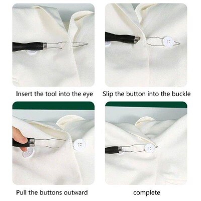 XX9B Button Hook Helper Dressing Aid Assist Device One-Hand