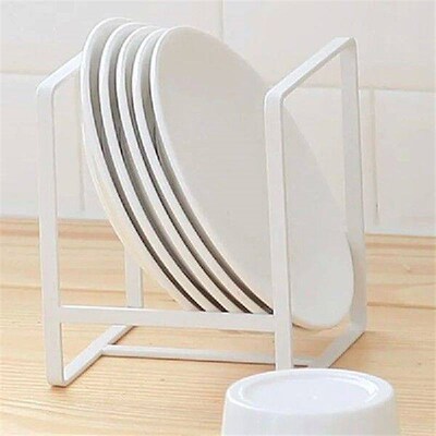 1pc kitchen cabinet plate storage countertop dish rack
