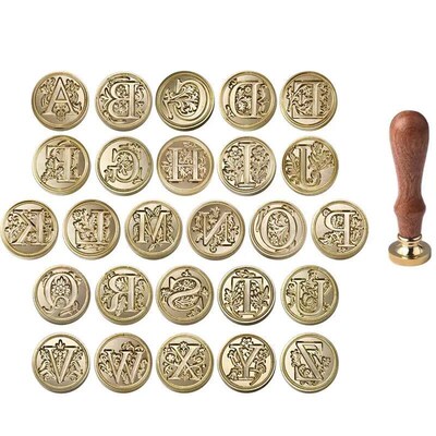 Retro Sealing Wax Stamp Head 26 Alphabet A-Z Letter Seals St