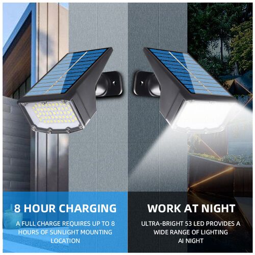 Solar 50led Spotlight Dual-purpose Ground Lawn Lamp Outdoor