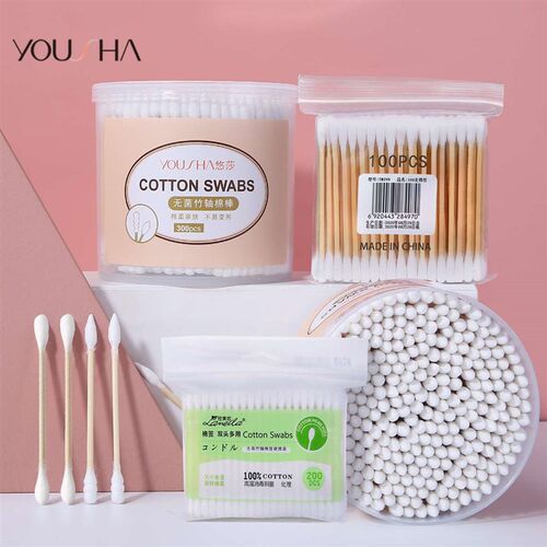Yousha makeup cotton swab 300 double-headed cotton swab disp