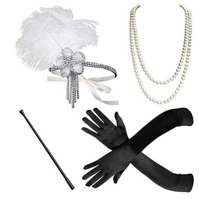 1920s Great Gatsby Party Costume Accessories Set Headband