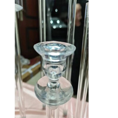 6 Heads Acrylic Candle Holder or 6 LED Candles, Wedding Cand