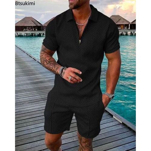 Fashion Men Casual Set Sreetwear 3D Digital Printing Short S