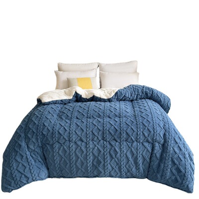 Duvet Velvet Quilt Warm Winter Wool Thick Blanket Comforter