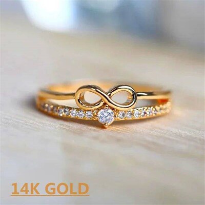 Infinite Love Rings for Women Engagement Wedding Ring Fashio