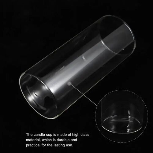 3pcs Glass Candle Holder DIY Tea Light Glass Cup Candle Cup