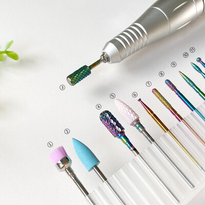11 Color Tungsten Steel Nail Grinding Head Ceramic Corn Head