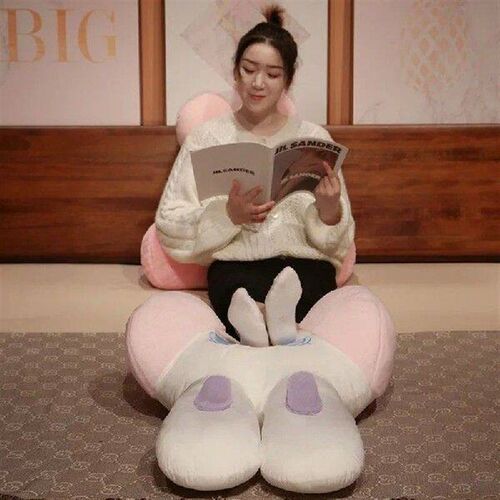 Home Bed Head Rabbit Large Back Bed Cushion Soft Bag Sofa