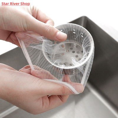 30/100pcs Sink Filter Mesh Kitchen Trash Bag Prevent The Sin