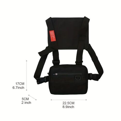 Pocket Chest Front Pack Pouch Vest Rig Carry Waist Bag Pouch