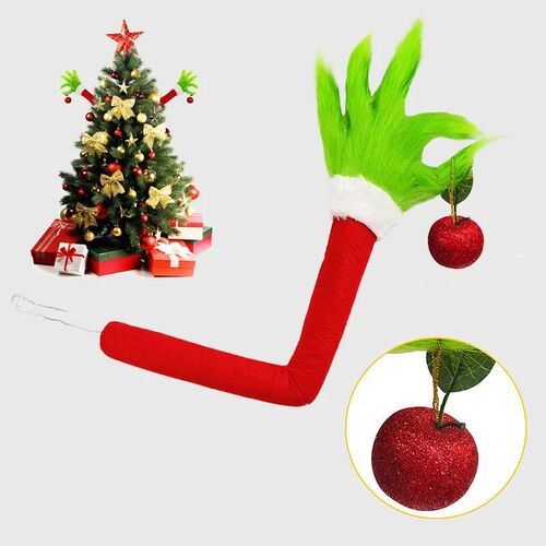 2025 Spot Green Fur Monster Arm Pendant Christmas Decoration
