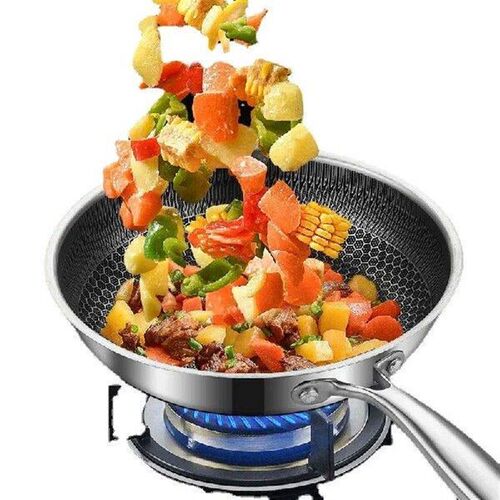Frying Pan Stainless Steel Non-stick Household Frying