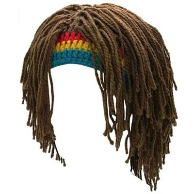 Rasta Wig Beanie Mens Caps Hip Hop Cap Handmade Crochet