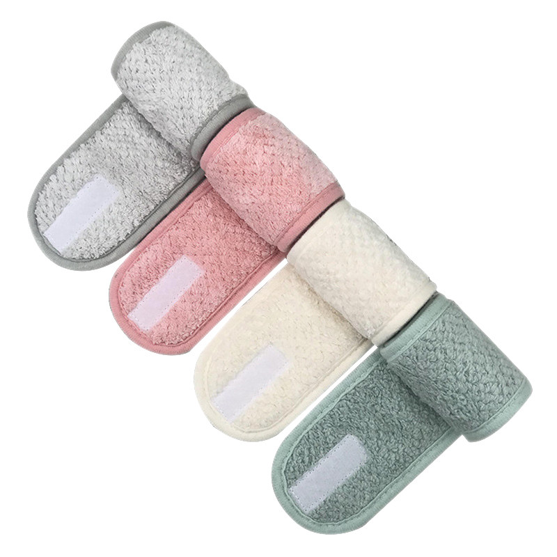 Adjustable Wide Hairband Yoga Spa Bath Shower Makeup Wash Fa - 实物图