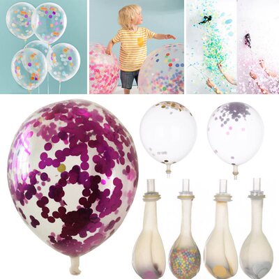 5Pcs/Bag Magic Birthday Party Supply Latex Balloons With Foa