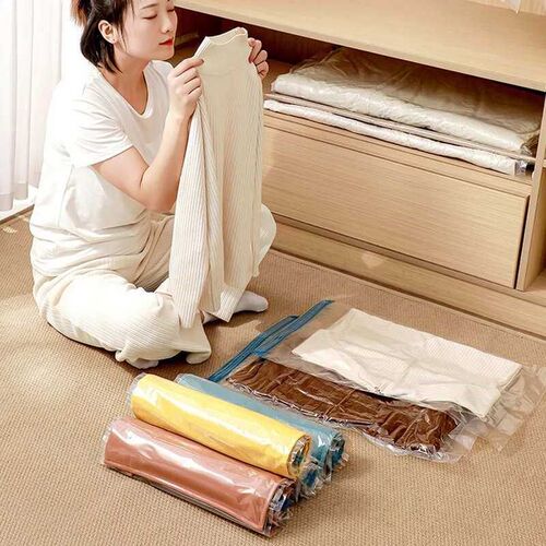 7 Sizes Reusable Vacuum Bags with Electric Pump Vacuum Compr