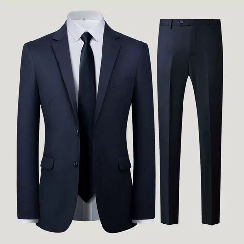 Navy Blue Suit Mens Suit Handsome Business Dress Interview