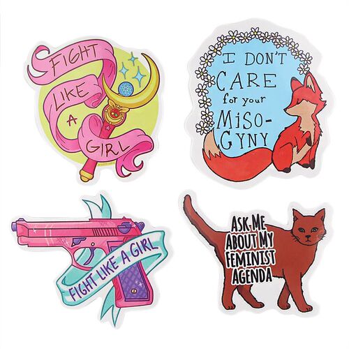 2022 Ransitute R1020 35pcs/set Feminist Themes Cartoon