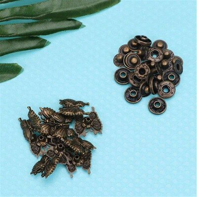 10 Sets Buckle Set Buttons Bronze Alloy Sturdy Durable
