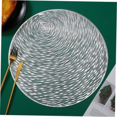 PVC placemat hibiscus flower table mat non-slip insulation